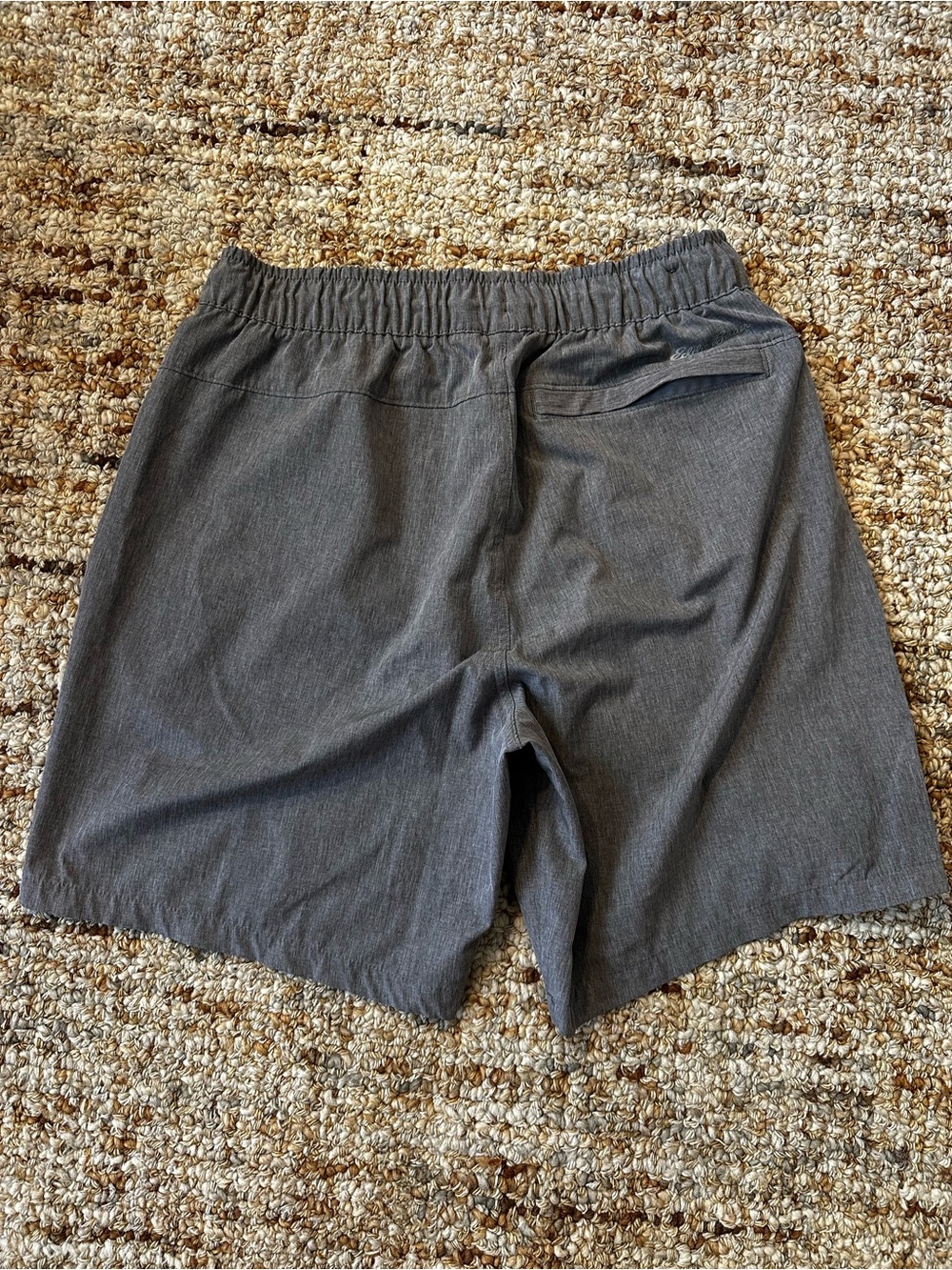 Eddie Bauer Men's Gray Elastic Waist Shorts - Picture 7 of 7